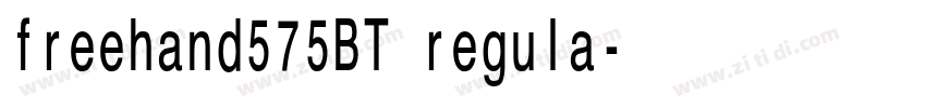 freehand575BT regula字体转换 freehand575BT regula字体转换